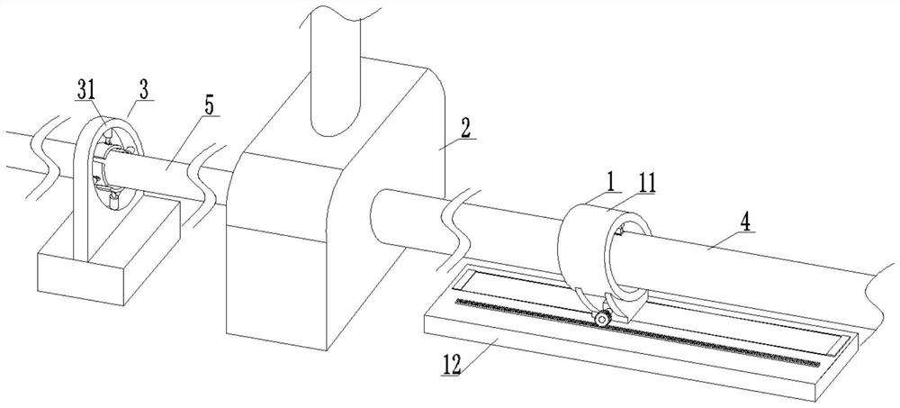 Online production device for copper-clad steel grounding material