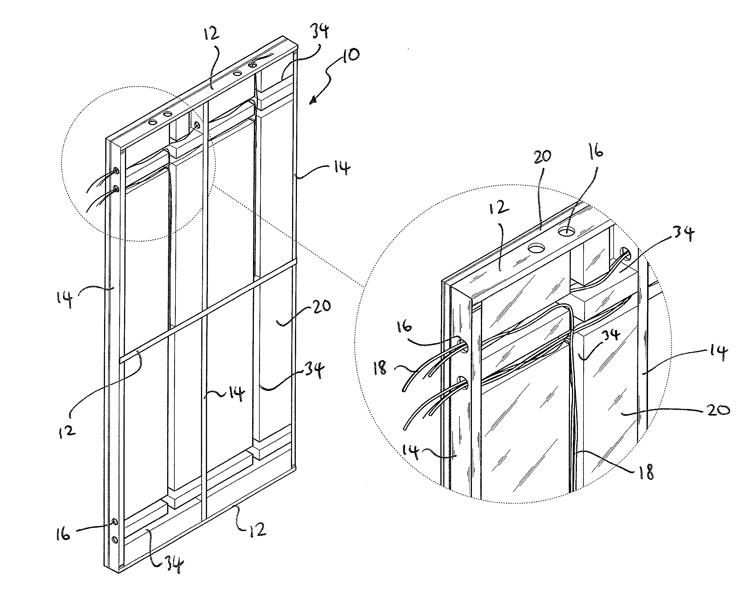 Prefabricated structural building frame and method of making the same