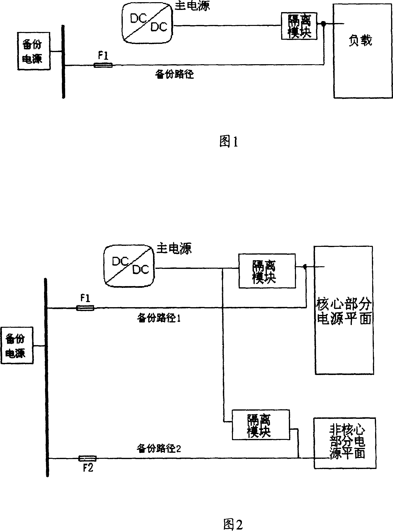 Single-plate power-supply system