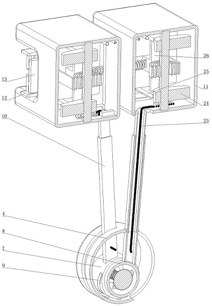 Oral cavity cleaning nursing device for neurological patients