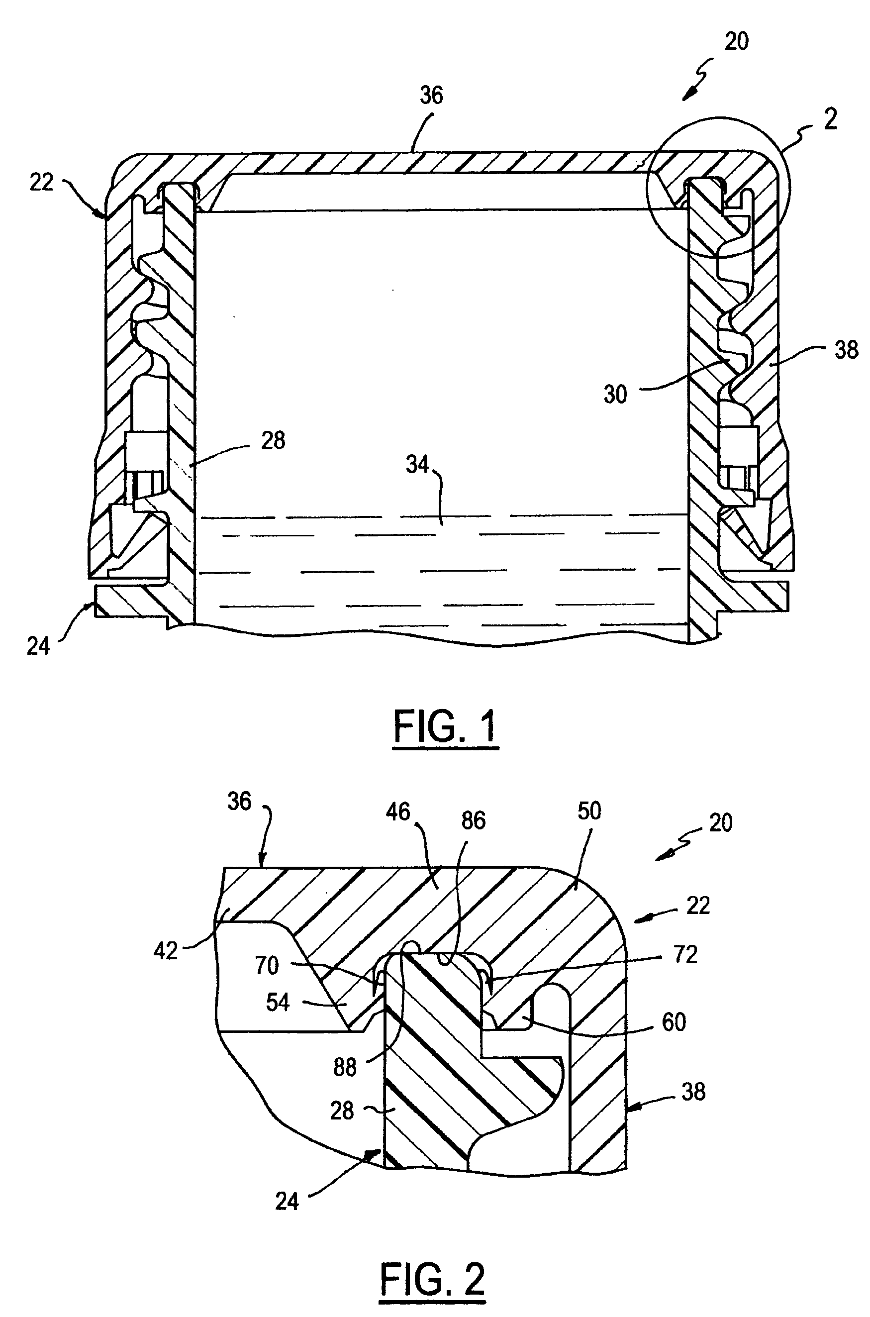 Linerless closure and package
