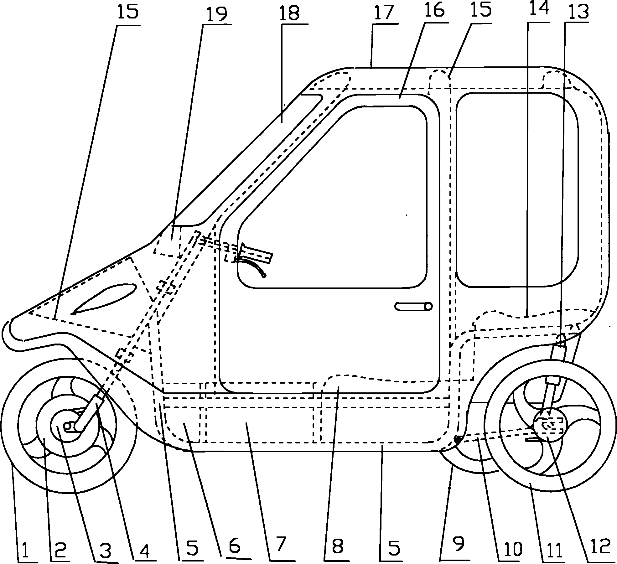 Box-type electric bicycle