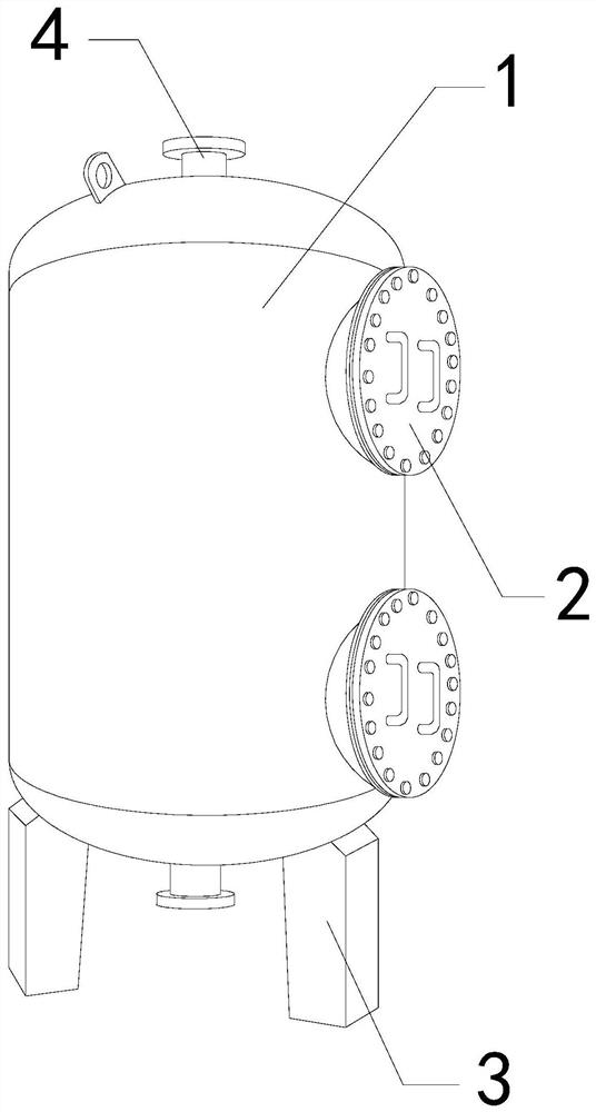 Cylindrical town sewage treatment equipment