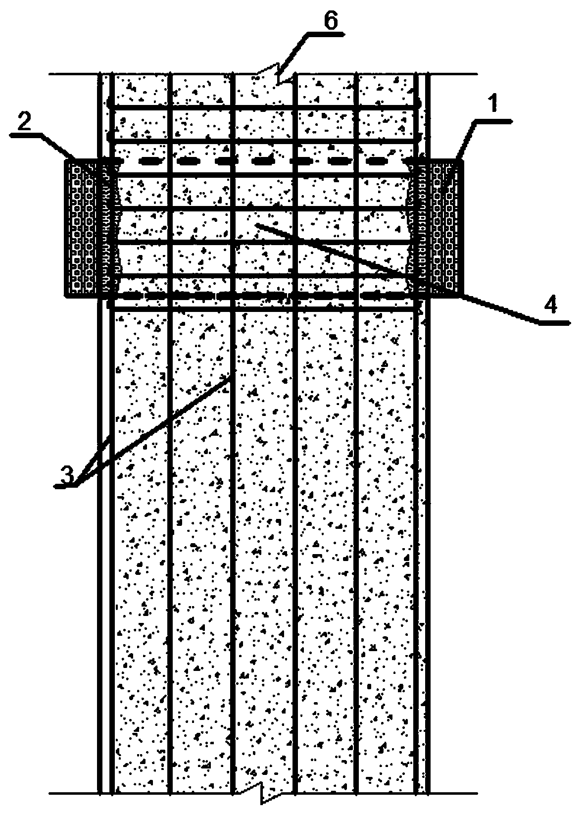 Method for pre-damping thermal blasting demolition of concrete in to-be-dismantled area of frame structure