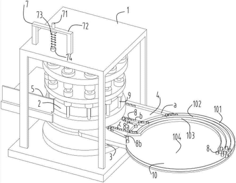 Method and equipment for battery powder ring filling