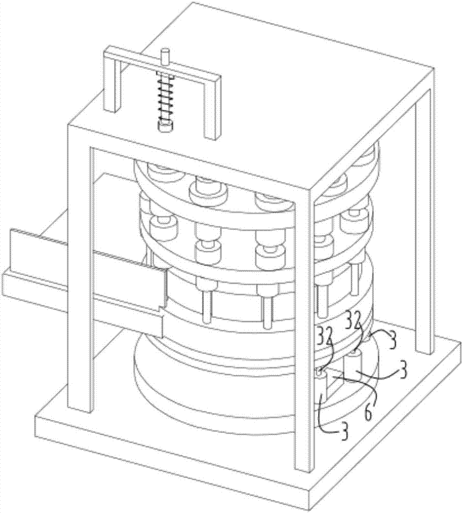 Method and equipment for battery powder ring filling