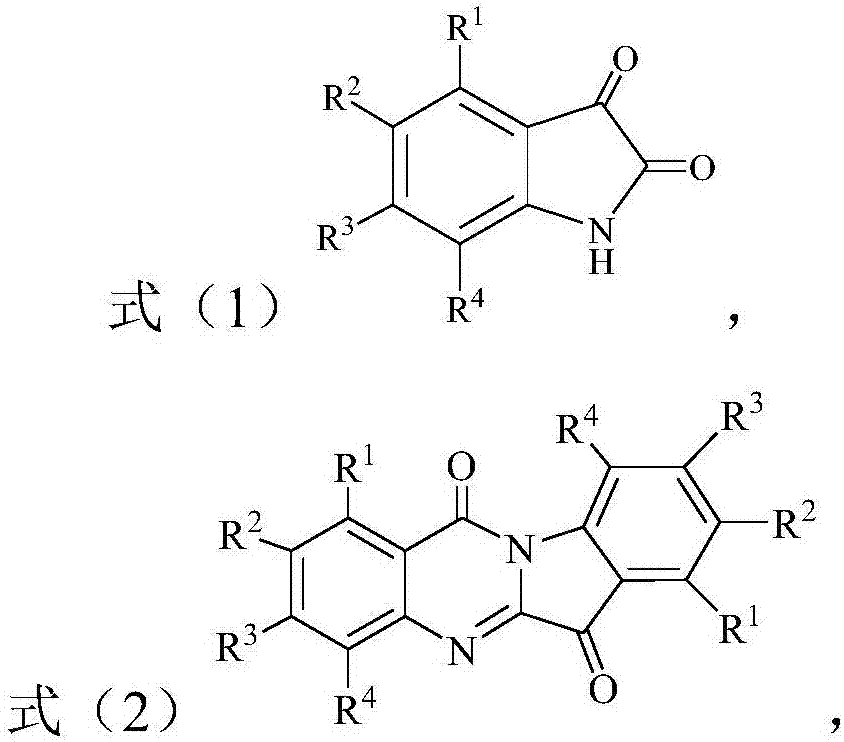 Preparation method of tryptanthrin compound