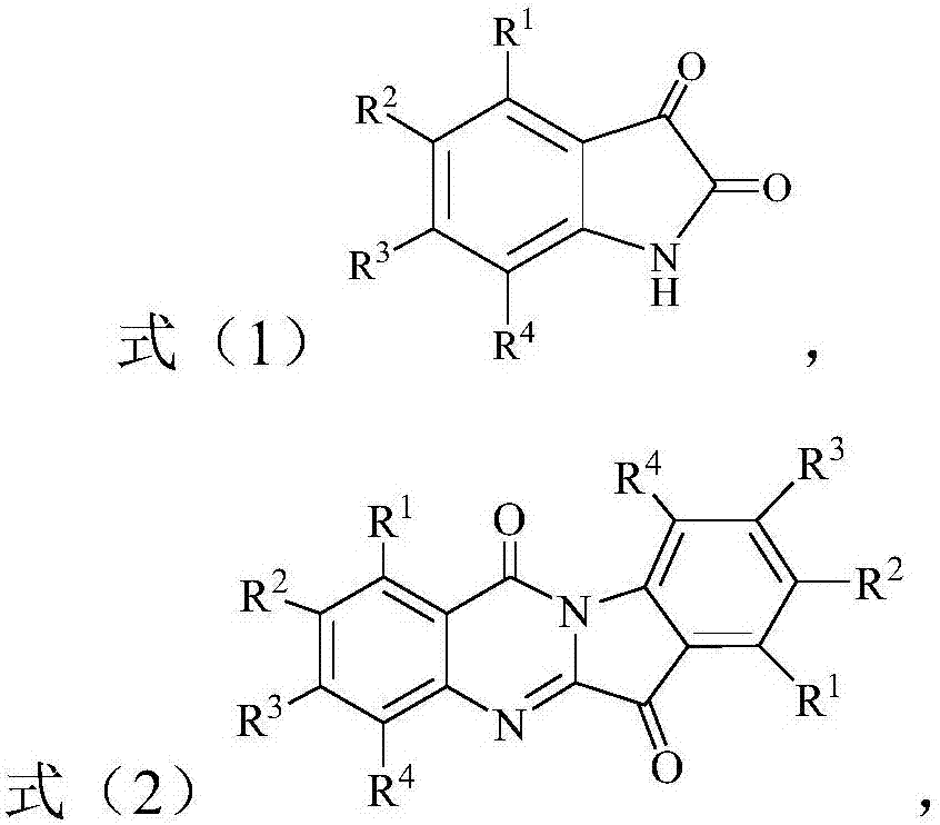 Preparation method of tryptanthrin compound