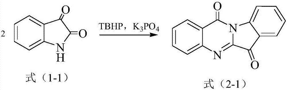Preparation method of tryptanthrin compound