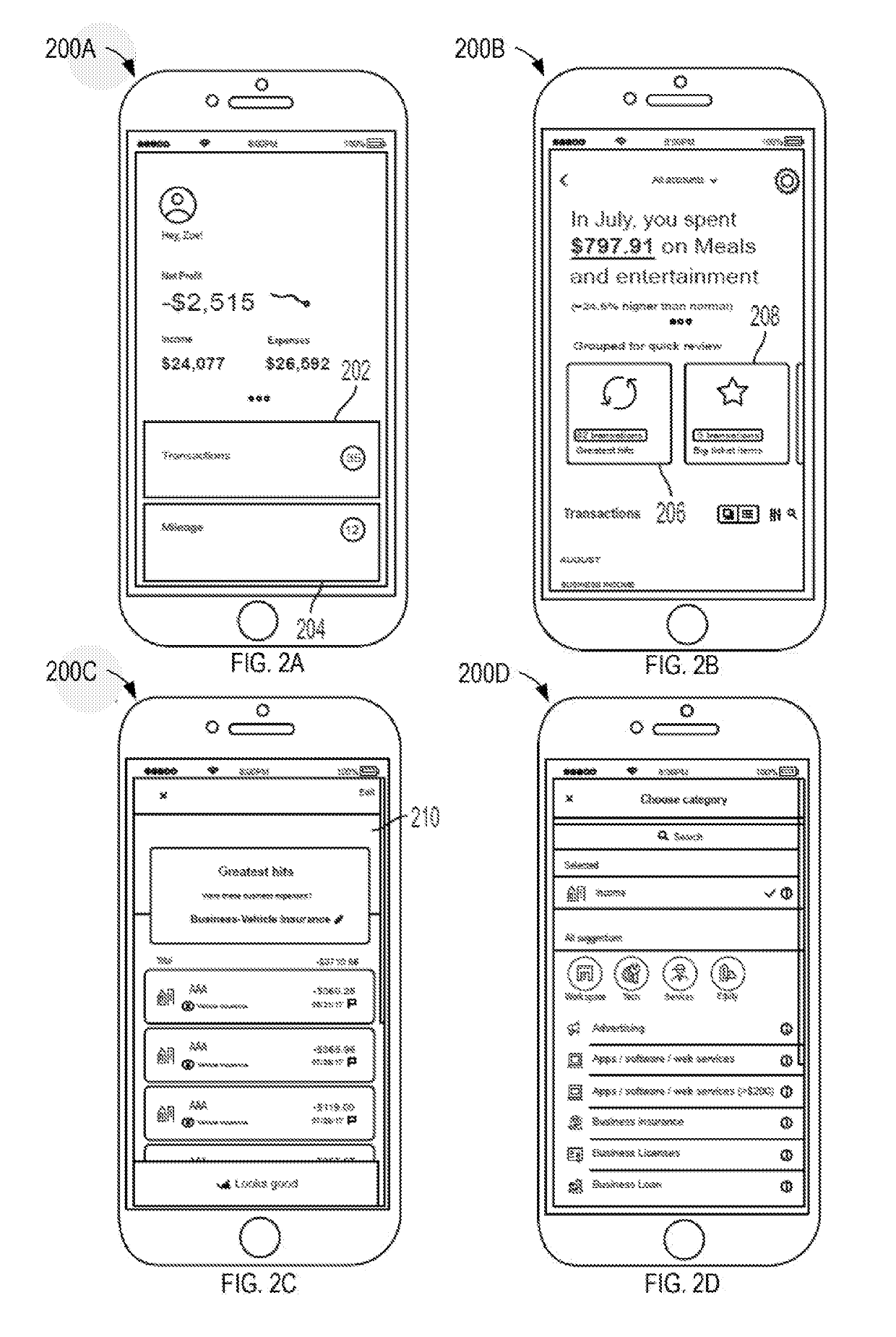 User interfaces based on pre-classified data sets
