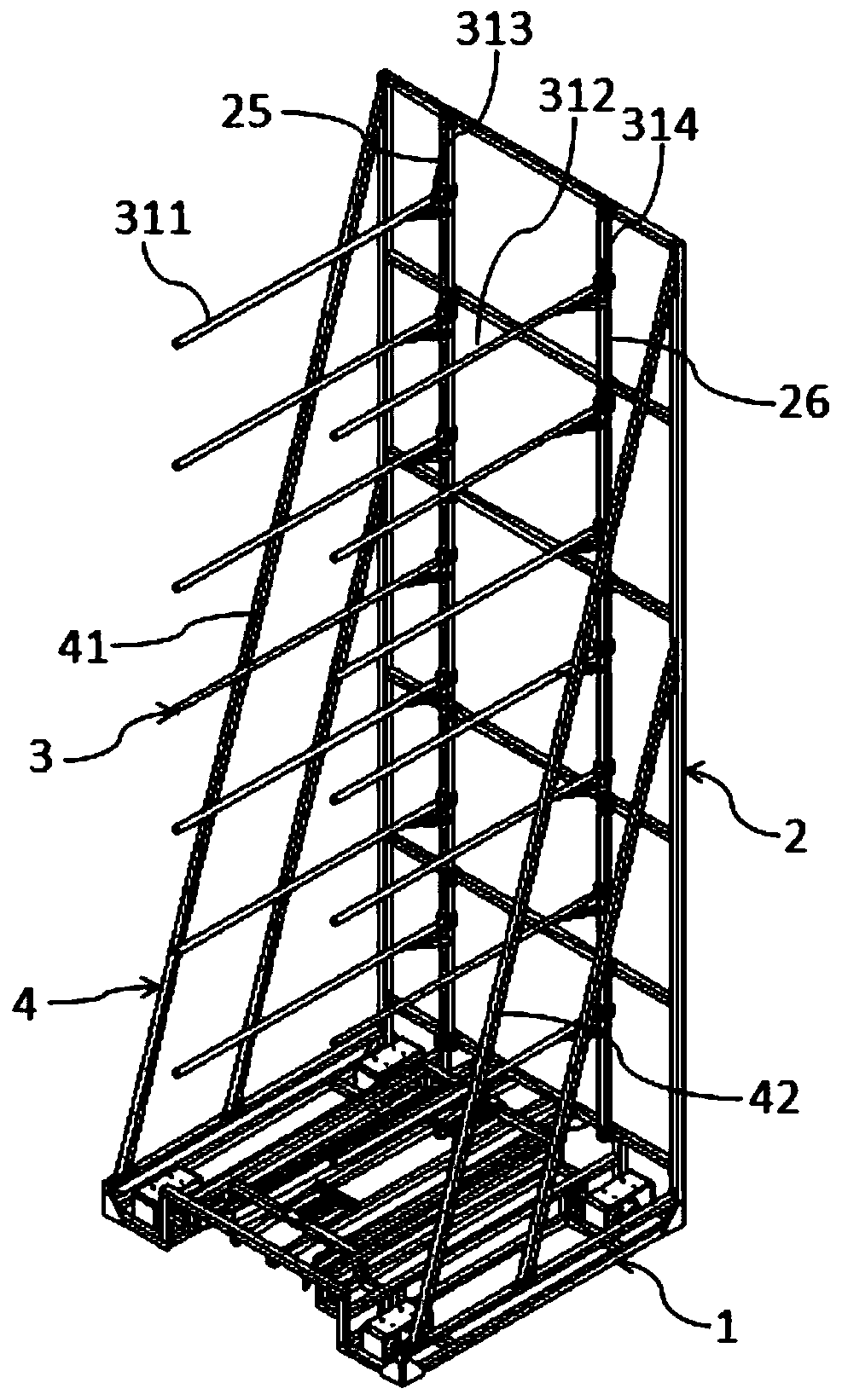 High-position storage equipment and unmanned system comprising same