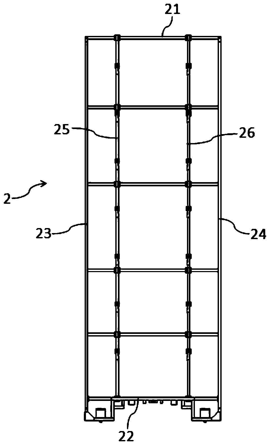 High-position storage equipment and unmanned system comprising same