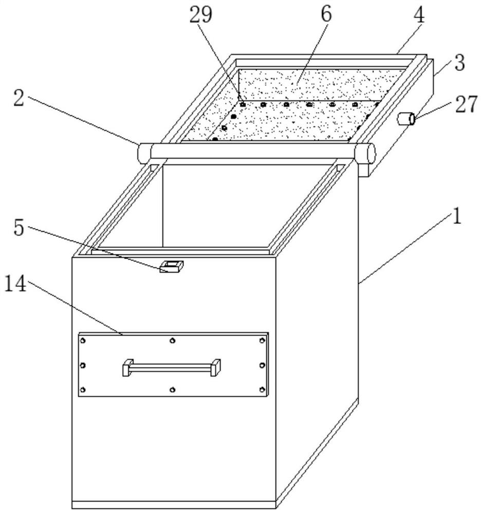 Liquid-solid separation device for kitchen waste
