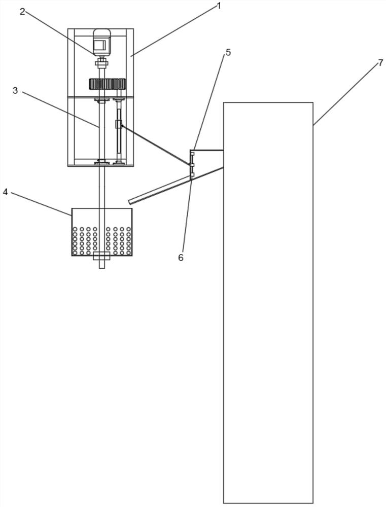 A grain dryer throwing device