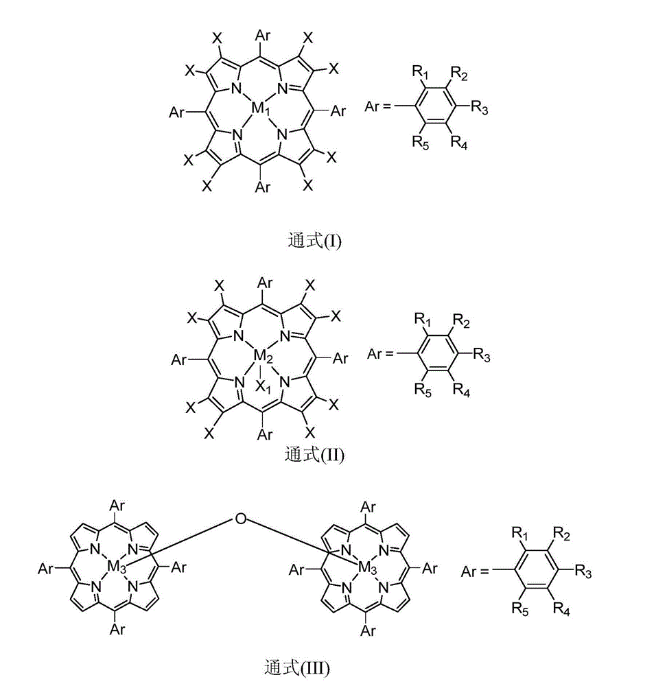 Method for preparing diphenyl ketone employing biomimetic catalysis of diphenylmethane and oxygen oxidation