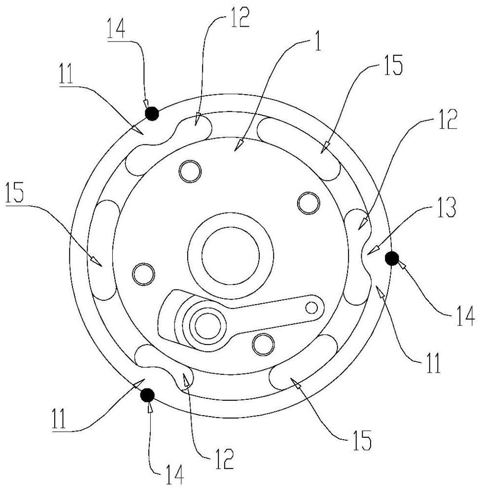 Compressor pump body structure, pump body assembly and compressor