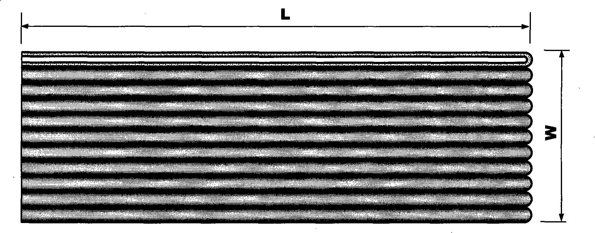 Plate shaped ceramic film composed of multiple hollow fiber ceramic films by parallel connection and preparation thereof