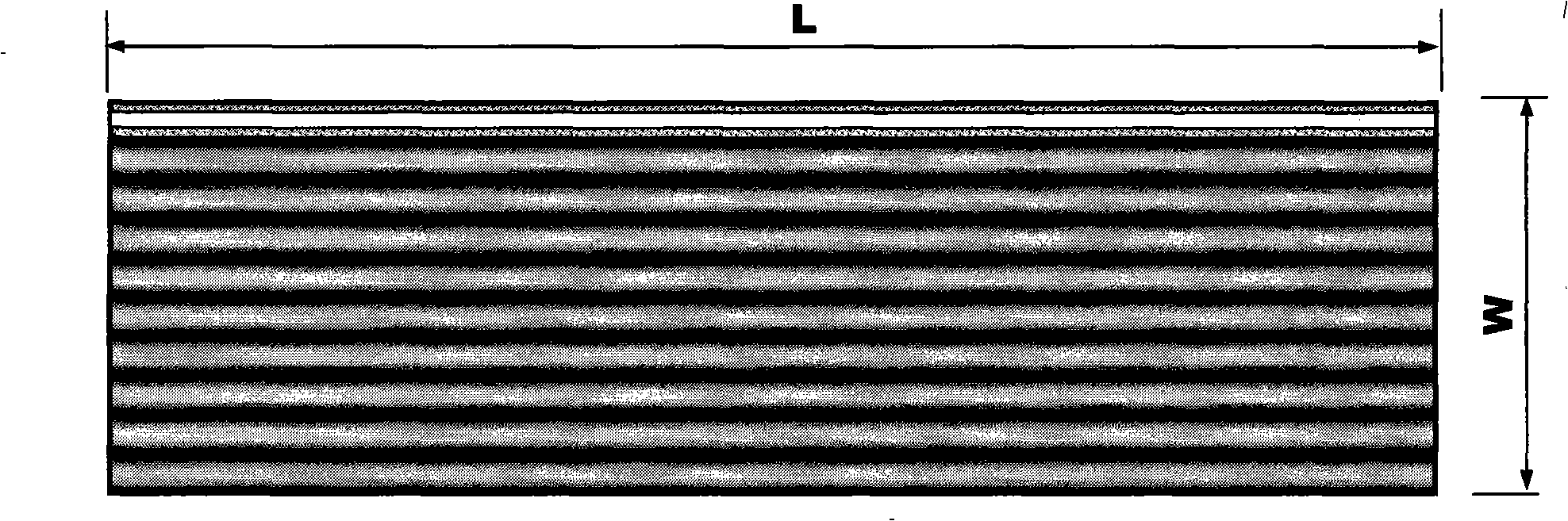 Plate shaped ceramic film composed of multiple hollow fiber ceramic films by parallel connection and preparation thereof