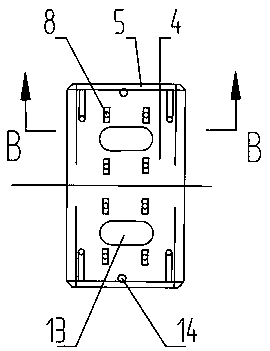 Connection method of curve concrete rail beams