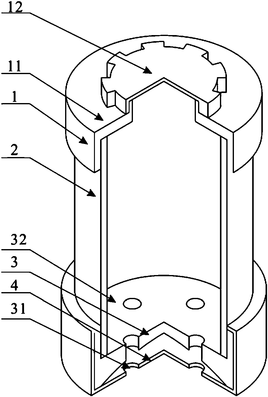 Cabling waterproof device for internal force measurement data cables for tunnel lining structure and application method