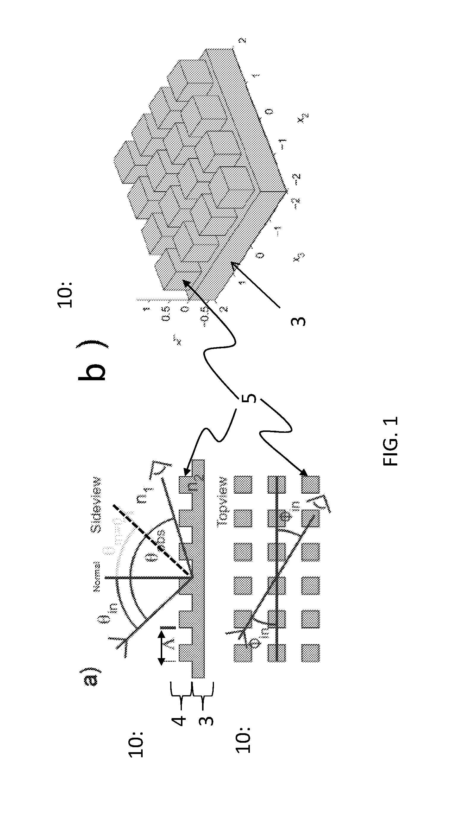 An optical device capable of providing a structural color, and a corresponding method of manufacturing such a device