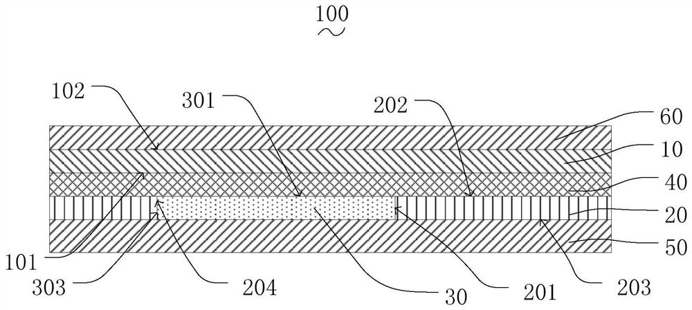 Color collision shell, processing method thereof and terminal equipment