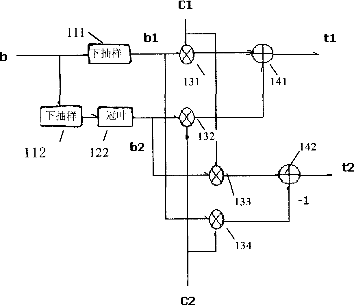 Mobile station receiving circuit for CDMA system sparetime spread spectrum method