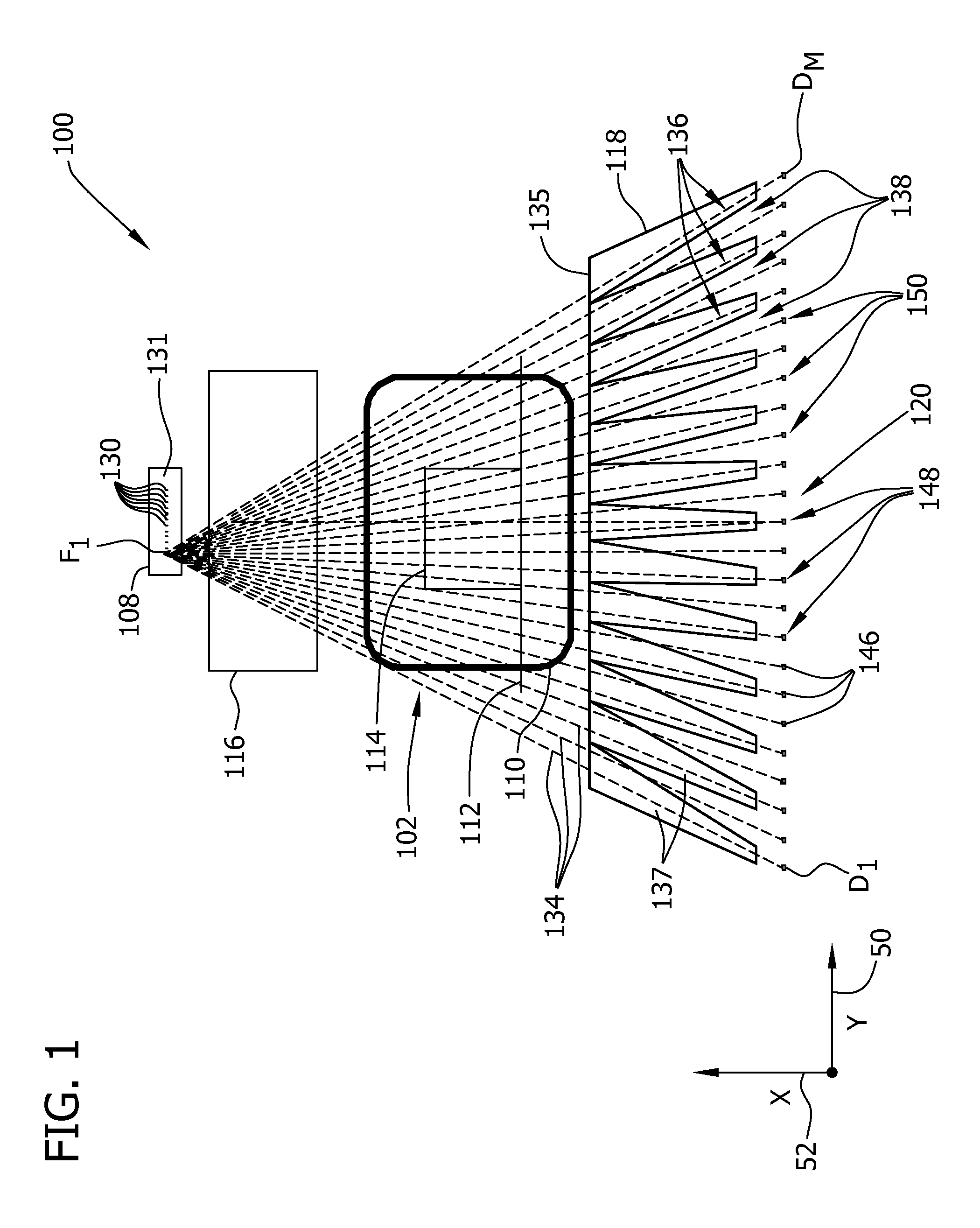 Multiple plane multi-inverse fan-beam detection systems and method for using the same