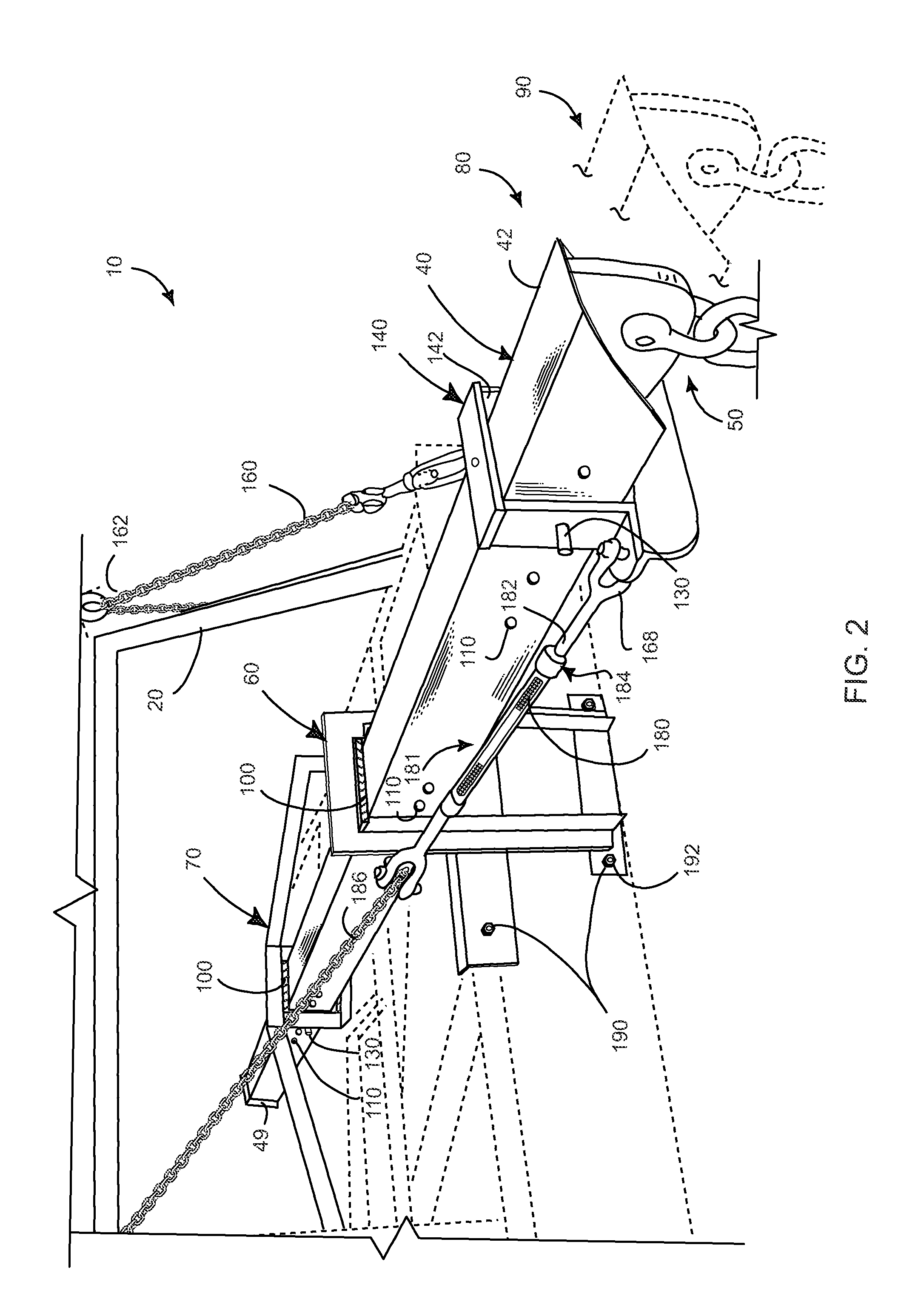Apparatus and method for positioning an object in a building