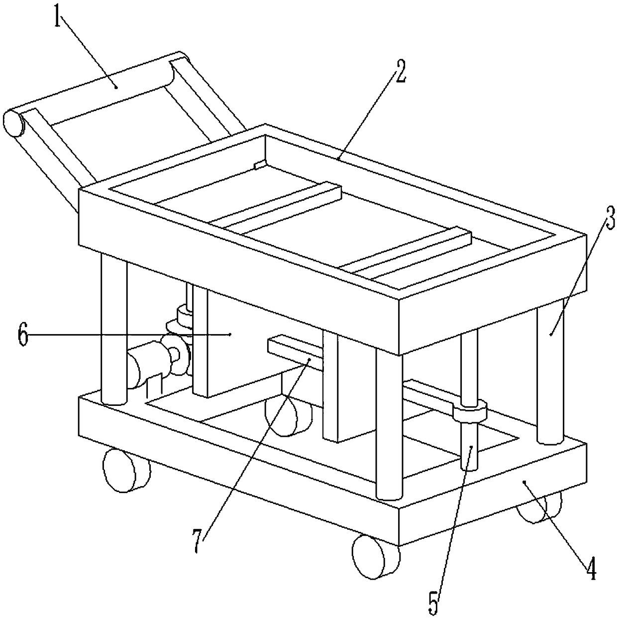 Conveying device for flowmeter processing