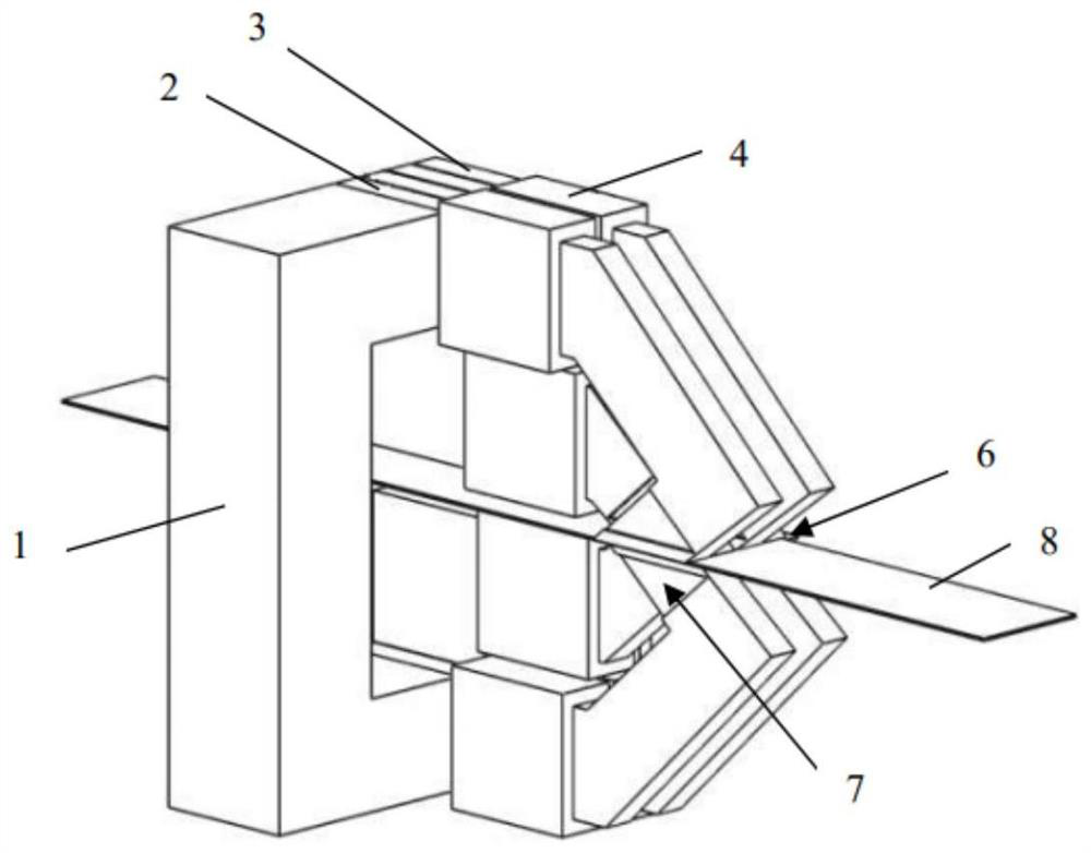 High temperature superconducting flux pump and method for controlling current waveform of iron core winding