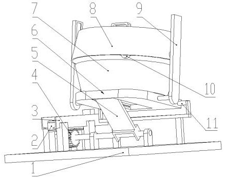 Auxiliary device for cleaning milk replacer tank