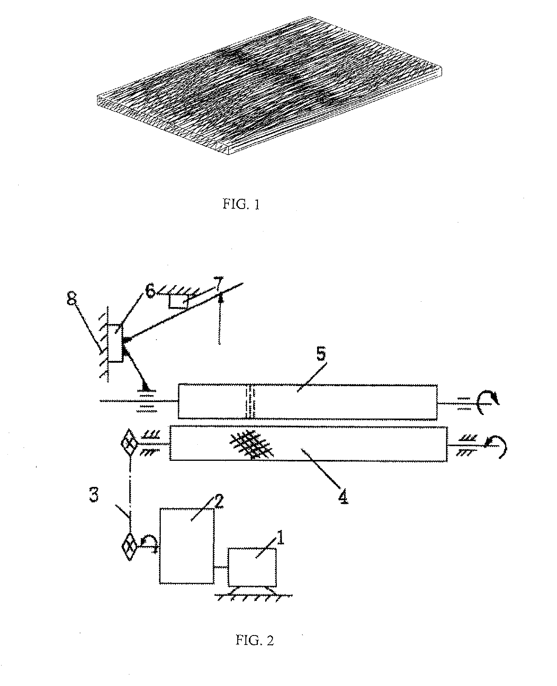 Bamboo artificial board unit, manufacturing method thereof and apparatus therefor