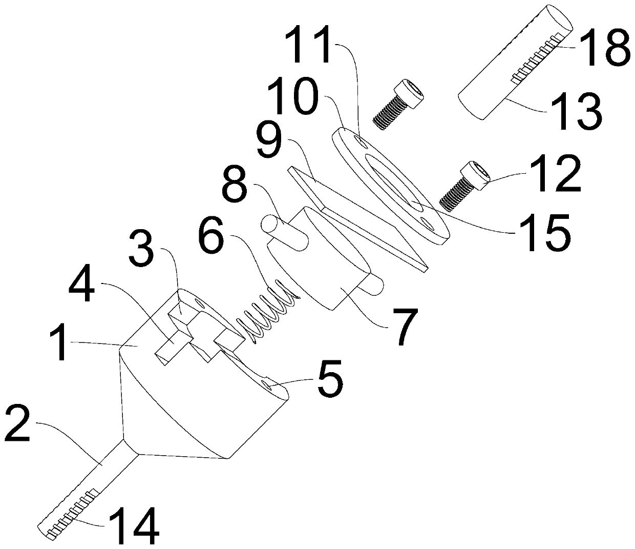 Clamping device for sputtered slide coating tensile force tests