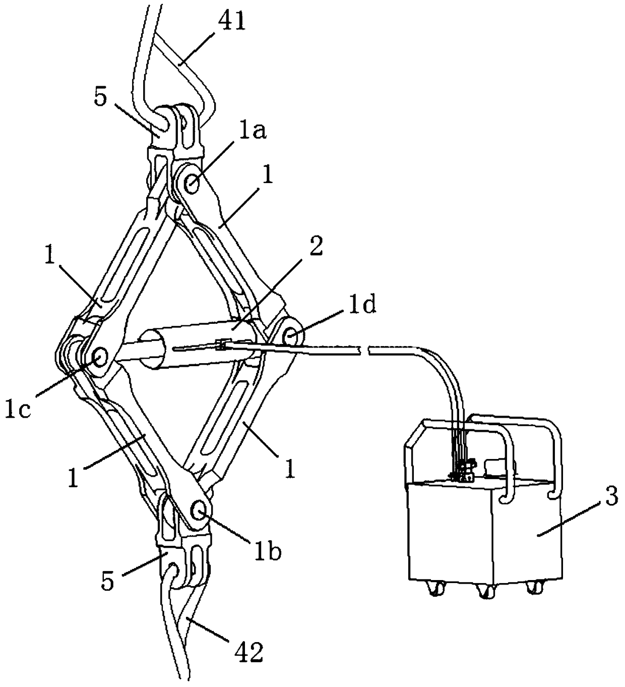 Device and system used for multi-lifting-point lifting