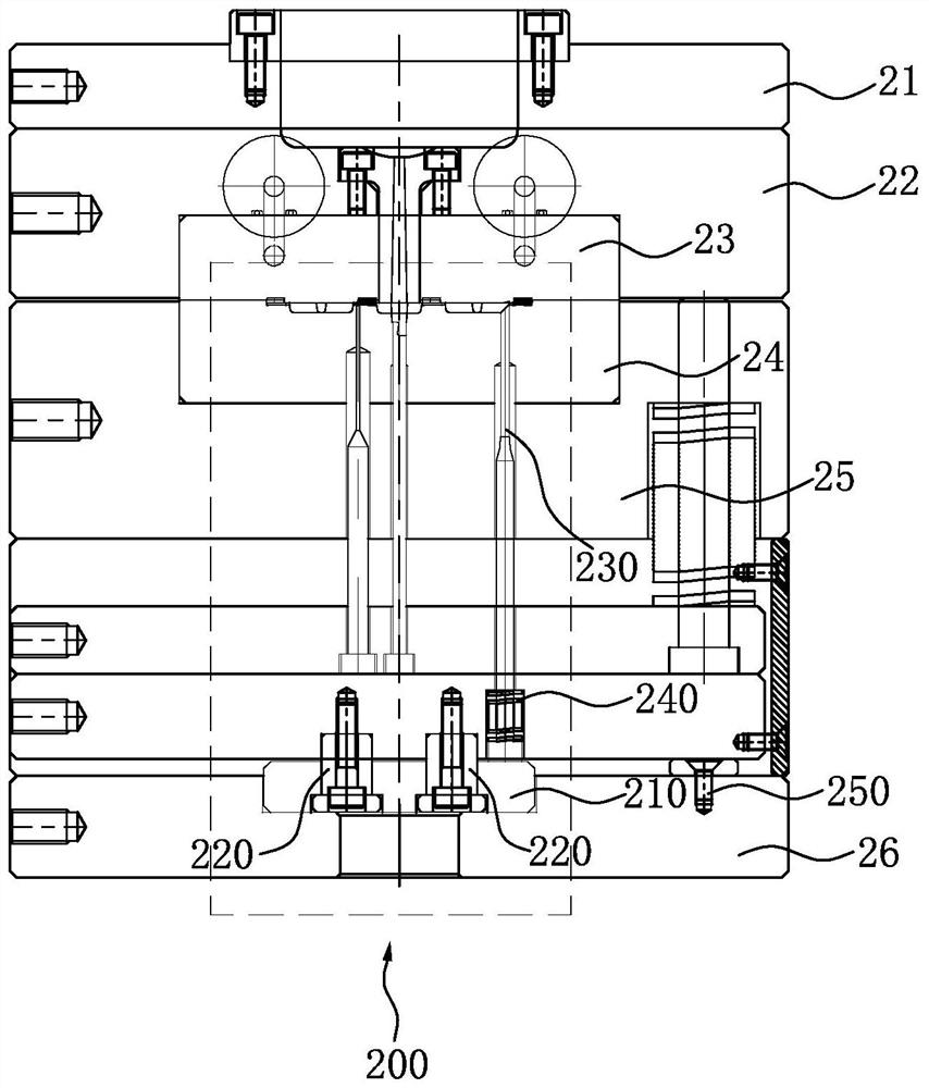 Inner gate cutting mechanism of mold