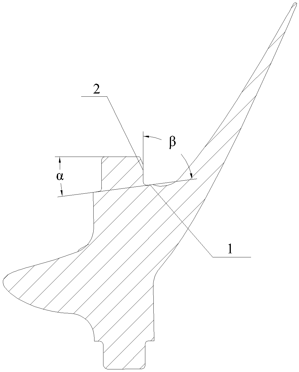 Tool for machining inverted cone characteristics of turbine blade