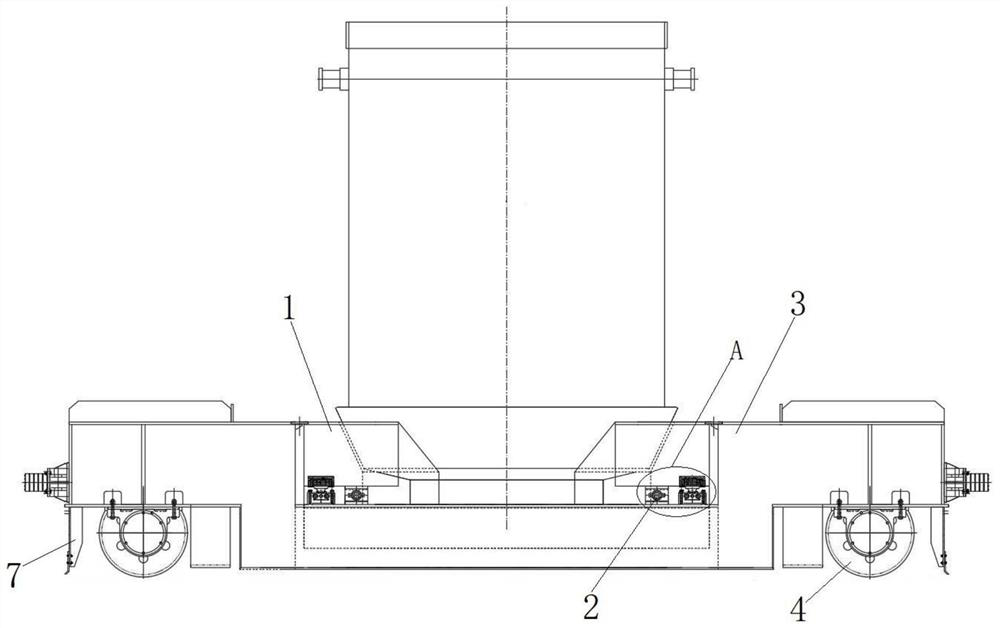 Steel scrap tank weighing and metering device