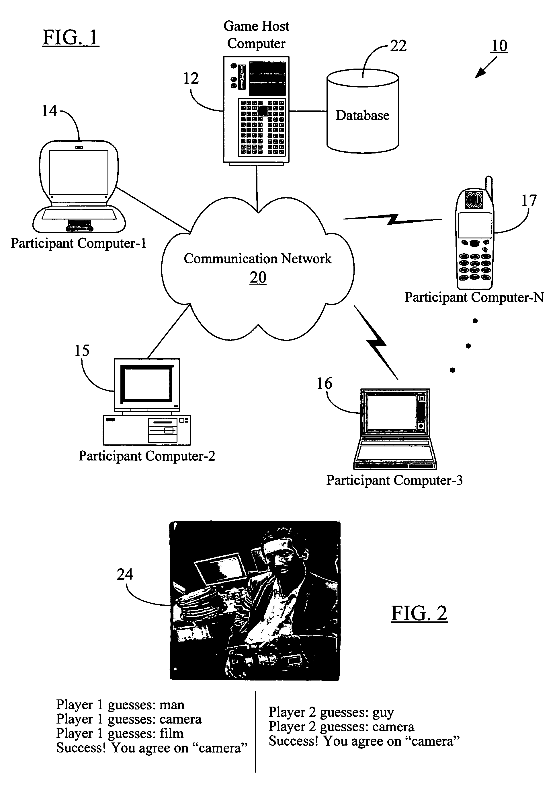Method for labeling images through a computer game