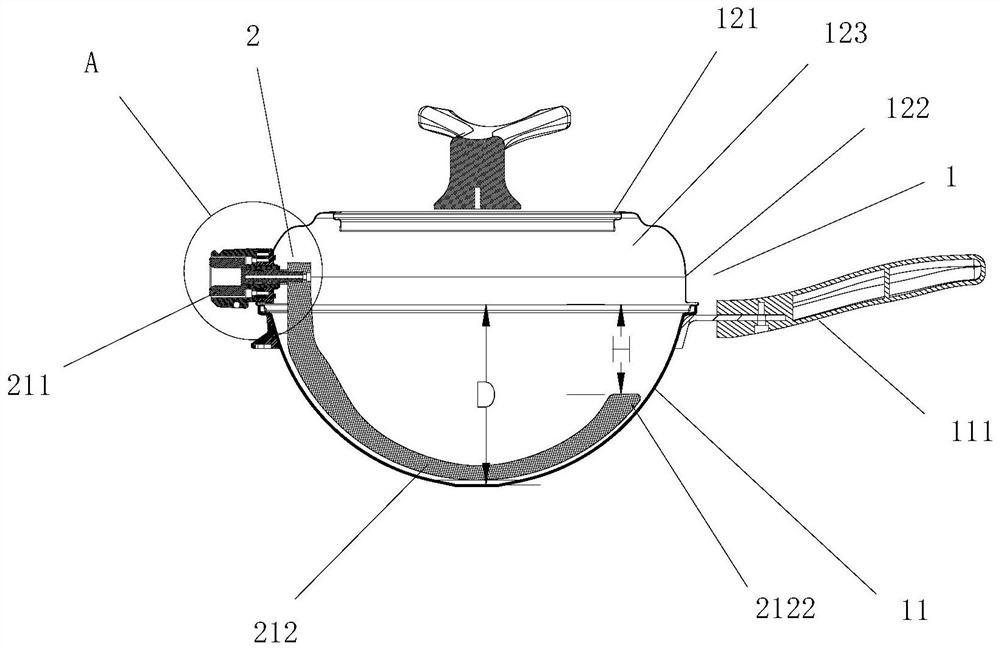 A cooking utensil and an integrated cooking stove