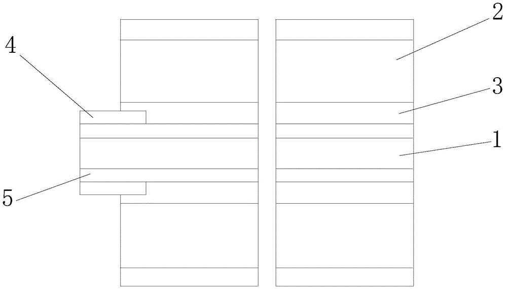 Laminar structure of flexible and rigid PCBs less than four in layer number