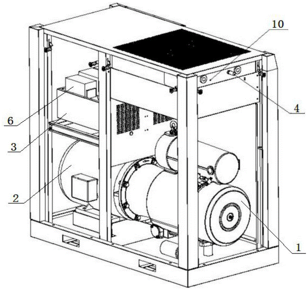 Operation control method and compressor for power air compressor