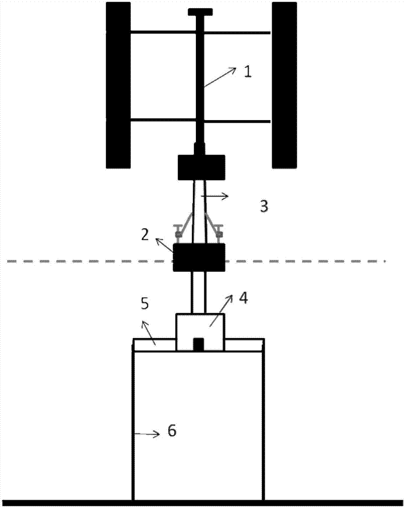 Tension leg platform based vertical axis wind turbine and vertical-horizontal two-direction wave power generation integrated structure