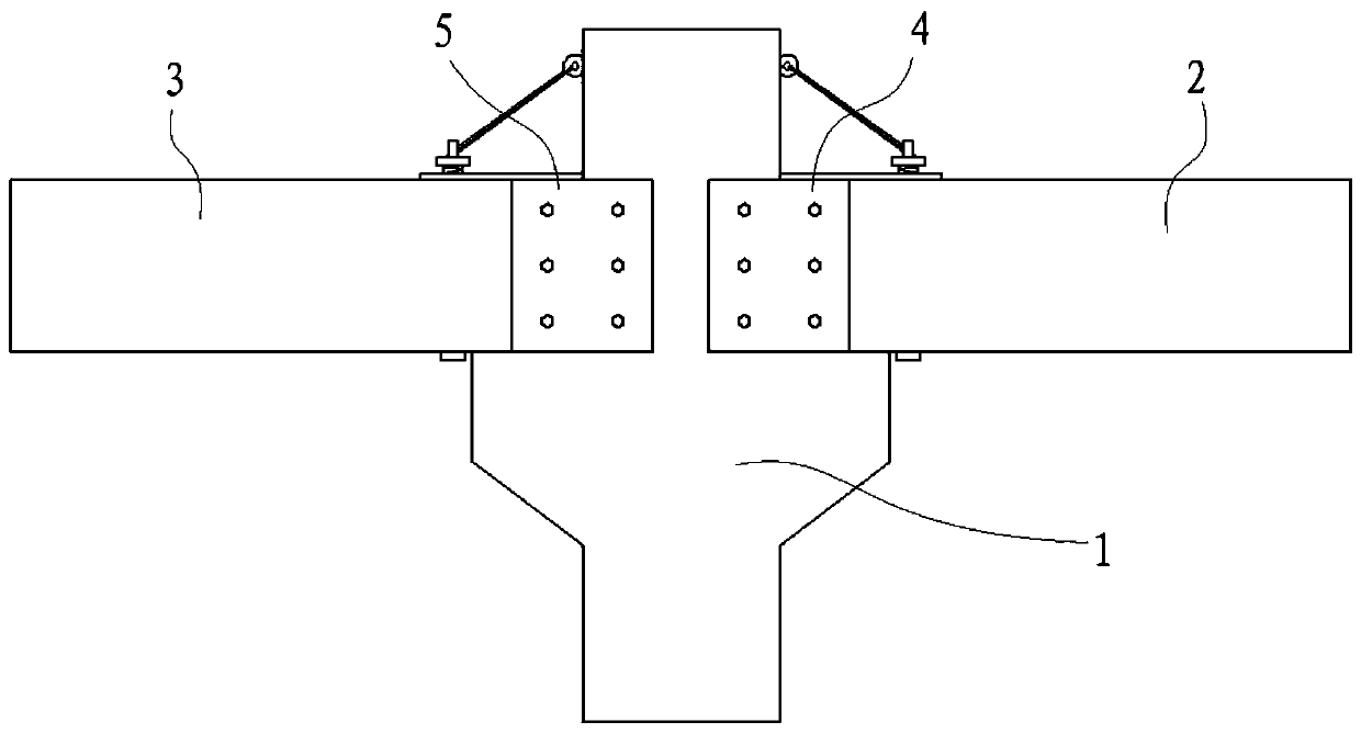 Steel plate fabricated beam-column connecting joint