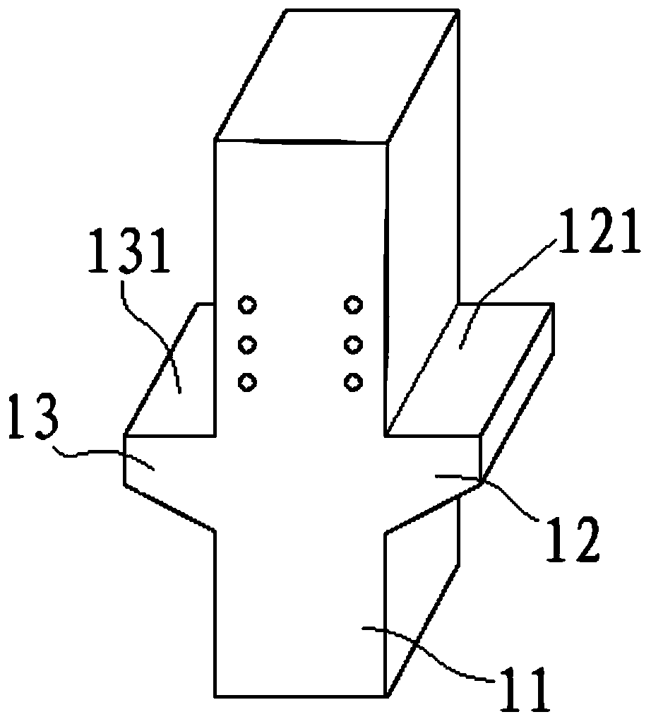 Steel plate fabricated beam-column connecting joint