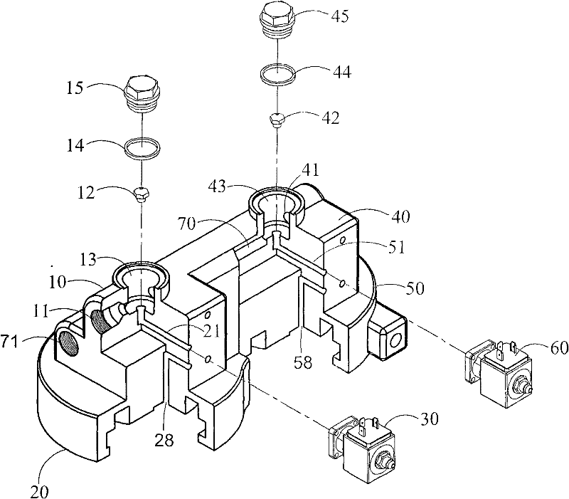 Double grouphead of beverage brewing mechanism