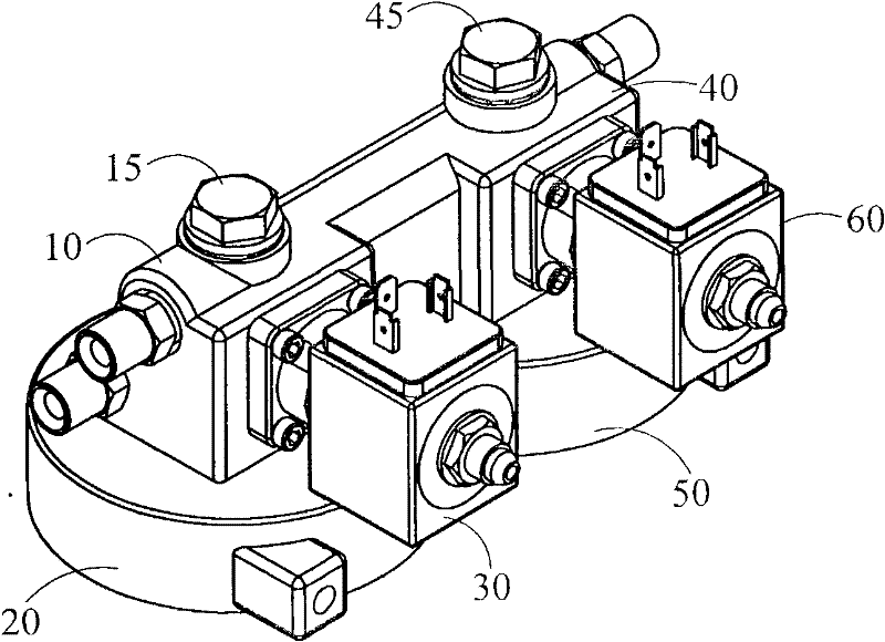 Double grouphead of beverage brewing mechanism