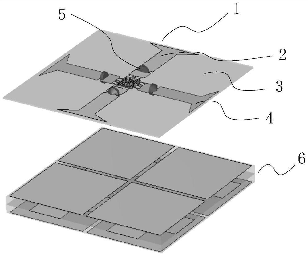 An absorbing and permeable integrated material with a broadband wave-transparent window