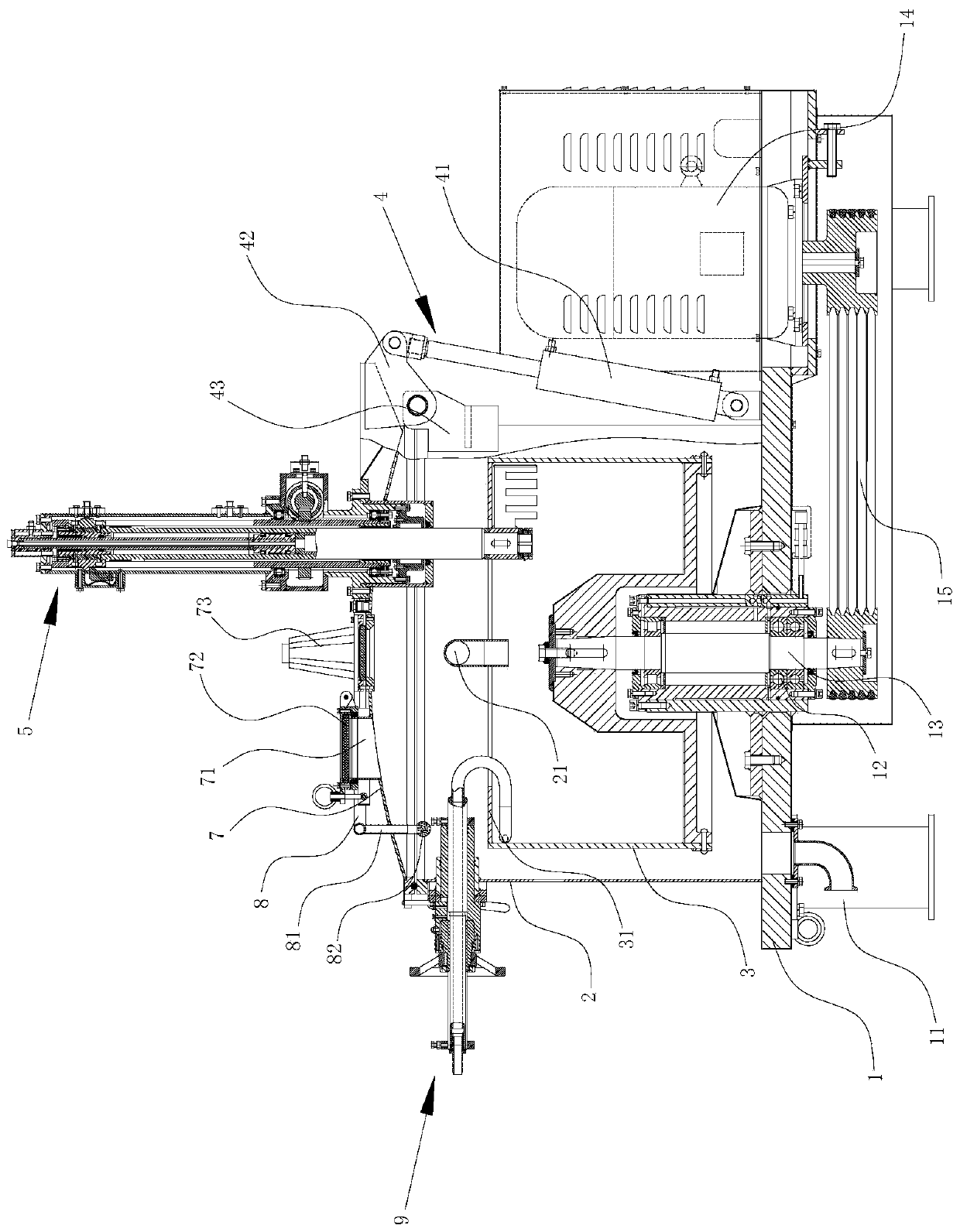 Flat-plate settling type centrifugal machine