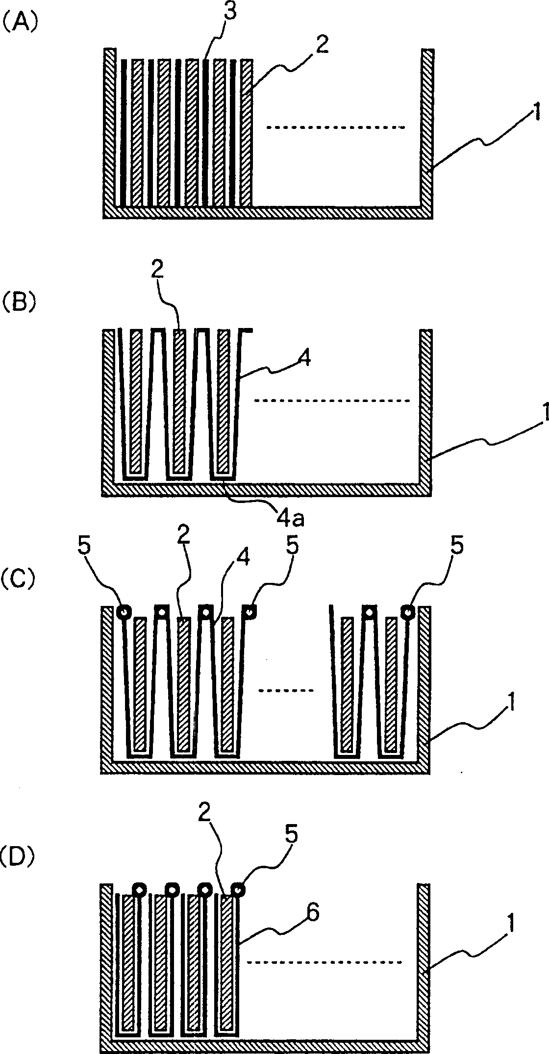 Glass plate packing method and packing structure